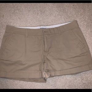 khaki cotton shorts